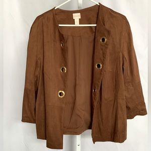 CHICO’S (Size 2) Faux Suede Jacket